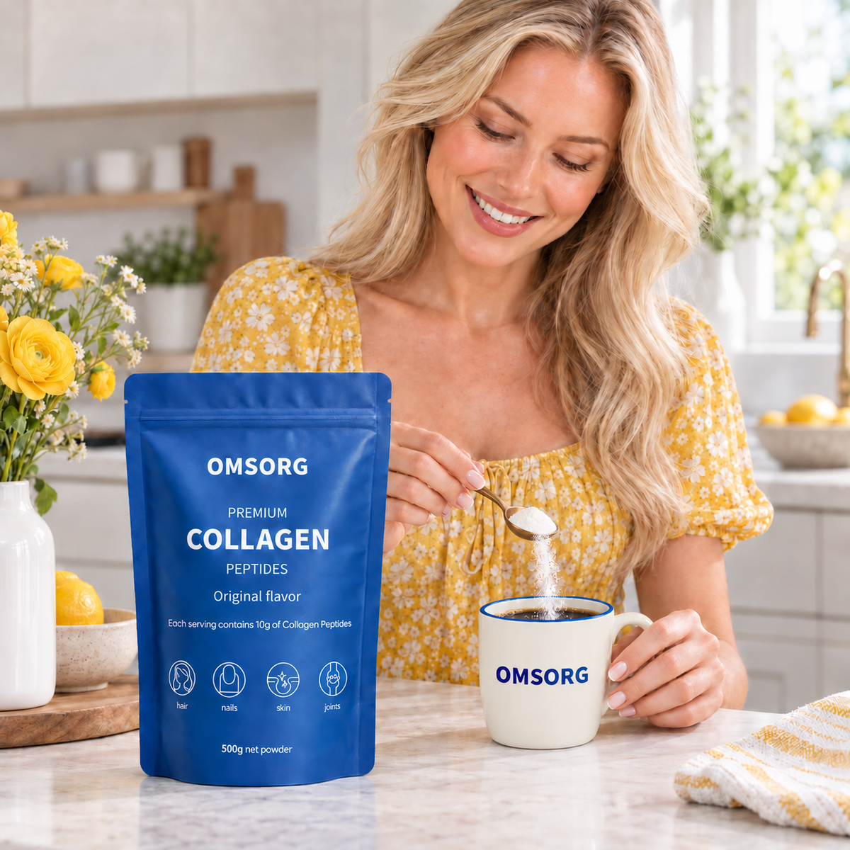 Collagen Powder, 500g, Type I & III Unflavoured, Halal & Kosher