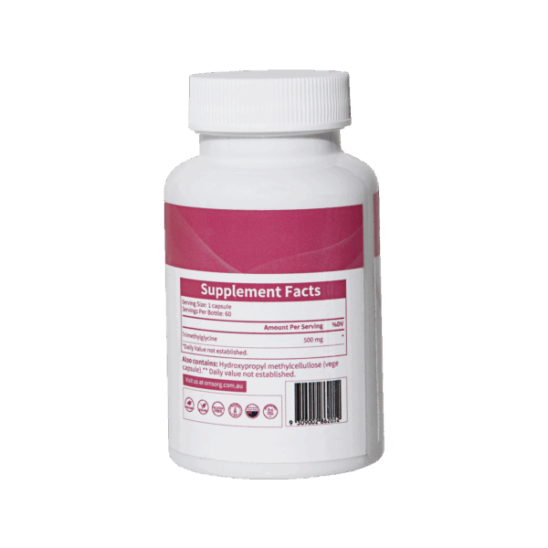 Pure TMG(Betaine) (500mg X 60 caps) - Image 2