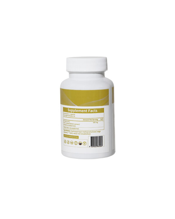 Berberine Capsules (500mg X 60 caps) - Image 2