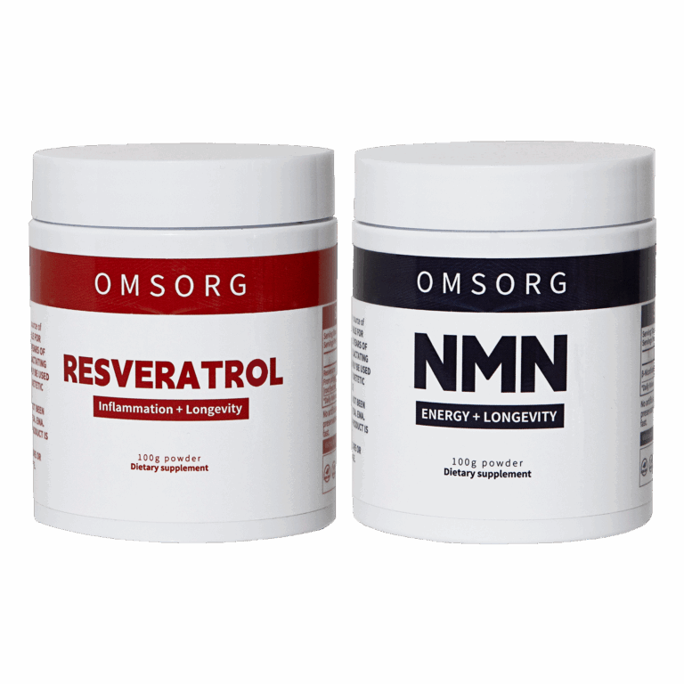 NMN and Resveratrol 100g powder supplement for anti-aging